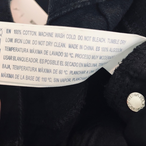 Forever 21 Black High Waisted Wide Leg Distressed - Picture 7 of 7